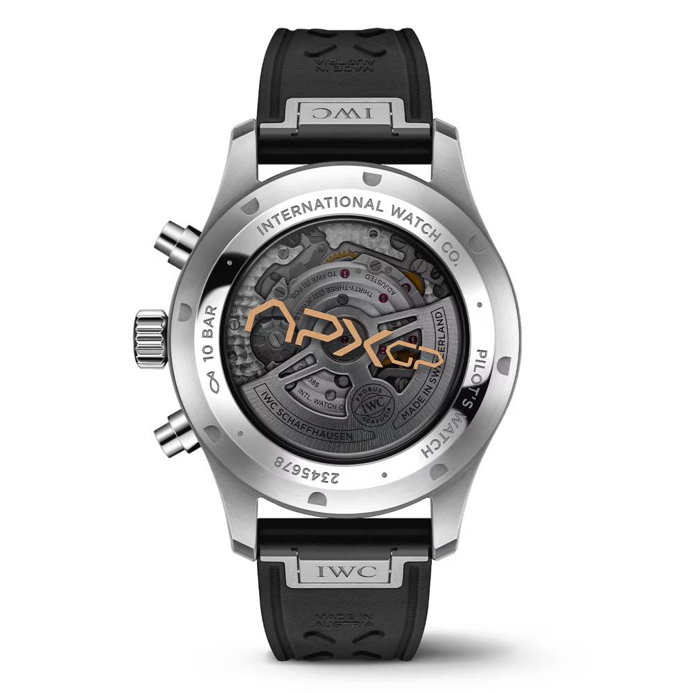2025 Model IWC Pilot’s Watch Chronograph APXGP 41mm - Ref: IW378009 Black Dial in Stainless Steel Case, Black Rubber