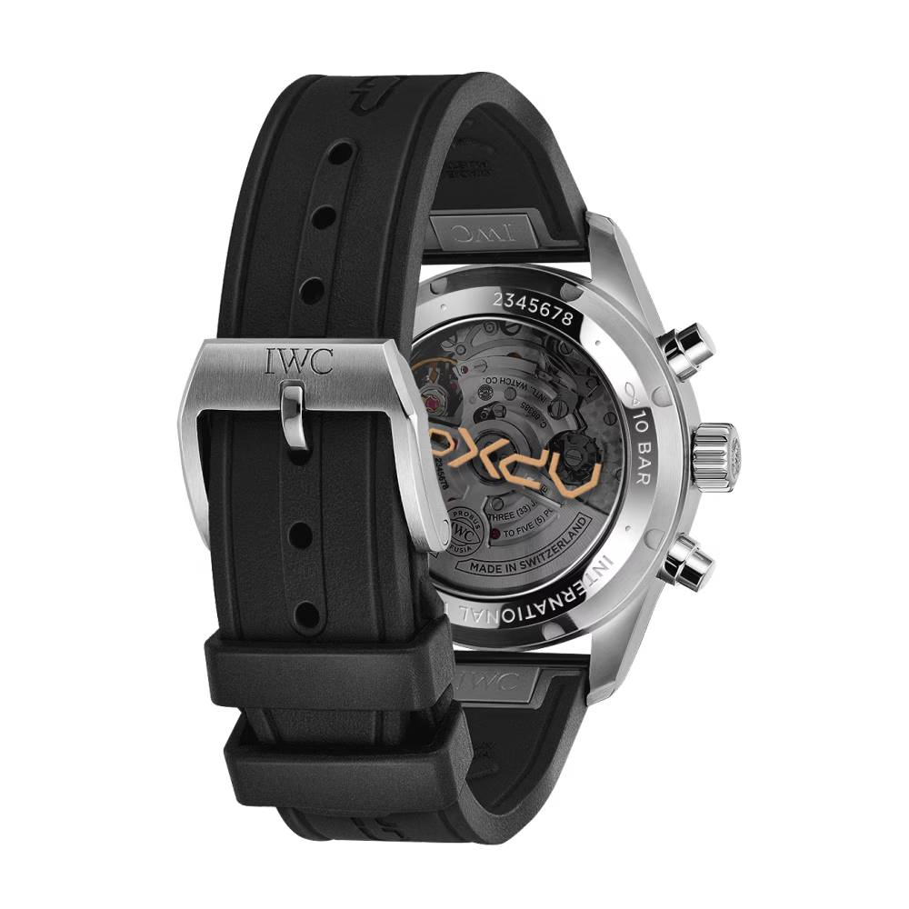 2025 Model IWC Pilot’s Watch Chronograph APXGP 41mm - Ref: IW388116 Black Dial in Stainless Steel Case, Black Rubber
