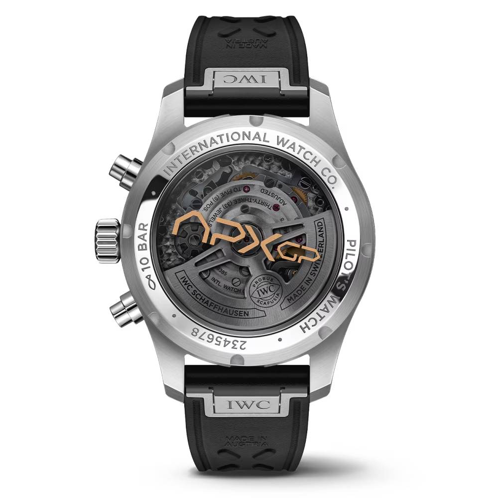 2025 Model IWC Pilot’s Watch Chronograph APXGP 41mm - Ref: IW388116 Black Dial in Stainless Steel Case, Black Rubber