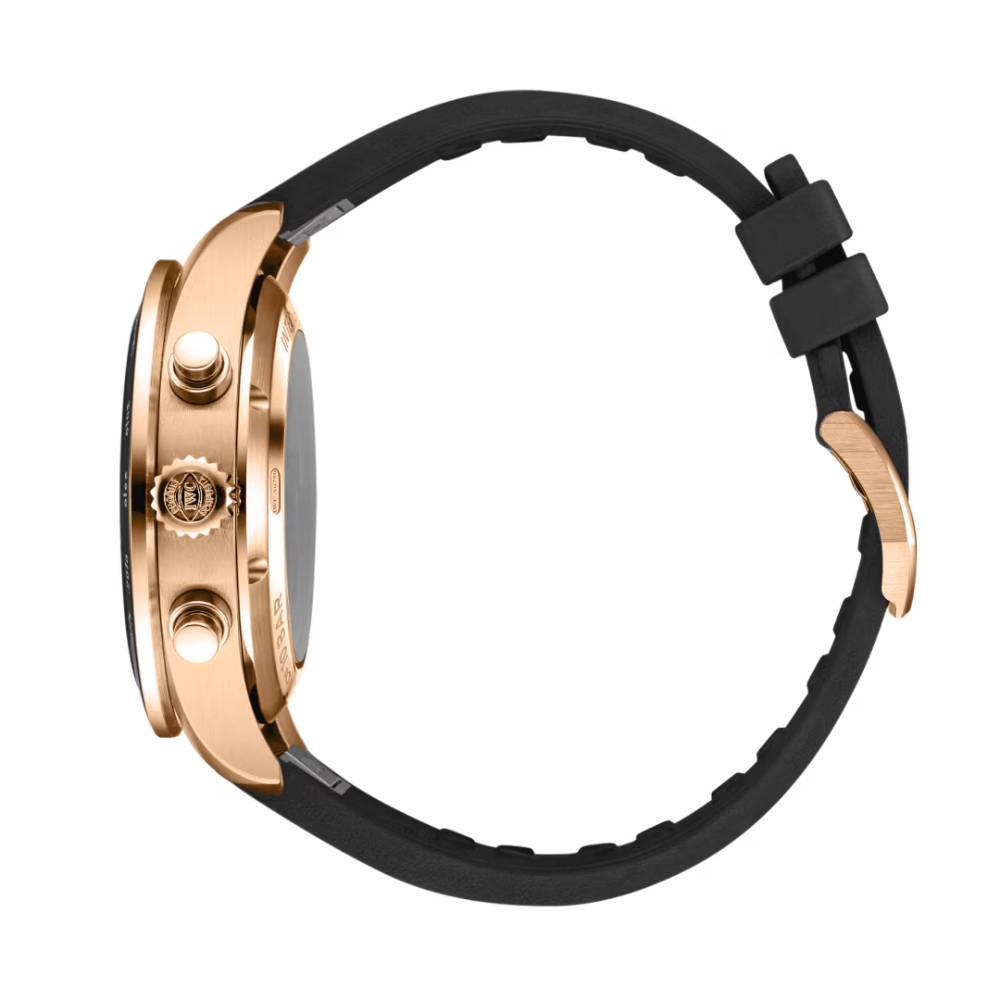 2025 Model IWC Pilot’s Watch Performance Chronograph 41mm - Ref: IW388309 Black Dial in 18k Rose Gold Case, Black Rubber