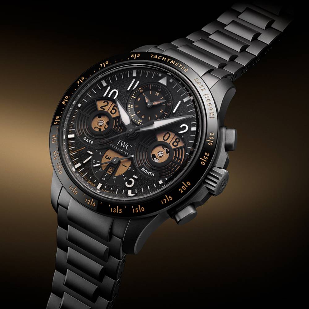 2025 Model IWC Pilot’s Watch Performance Chronograph Perpetual Calendar Digital Date-Month 43mm - Ref: IW388801 Black Dial in Ceratanium Case