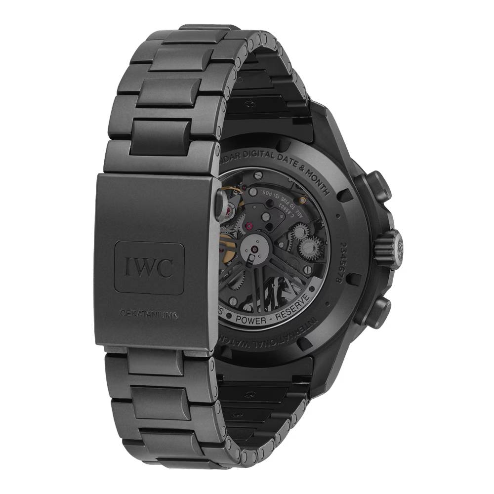2025 Model IWC Pilot’s Watch Performance Chronograph Perpetual Calendar Digital Date-Month 43mm - Ref: IW388801 Black Dial in Ceratanium Case