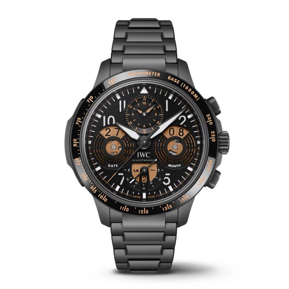 2025 Model IWC Pilot’s Watch Performance Chronograph Perpetual Calendar Digital Date-Month 43mm - Ref: IW388801 Black Dial in Ceratanium Case
