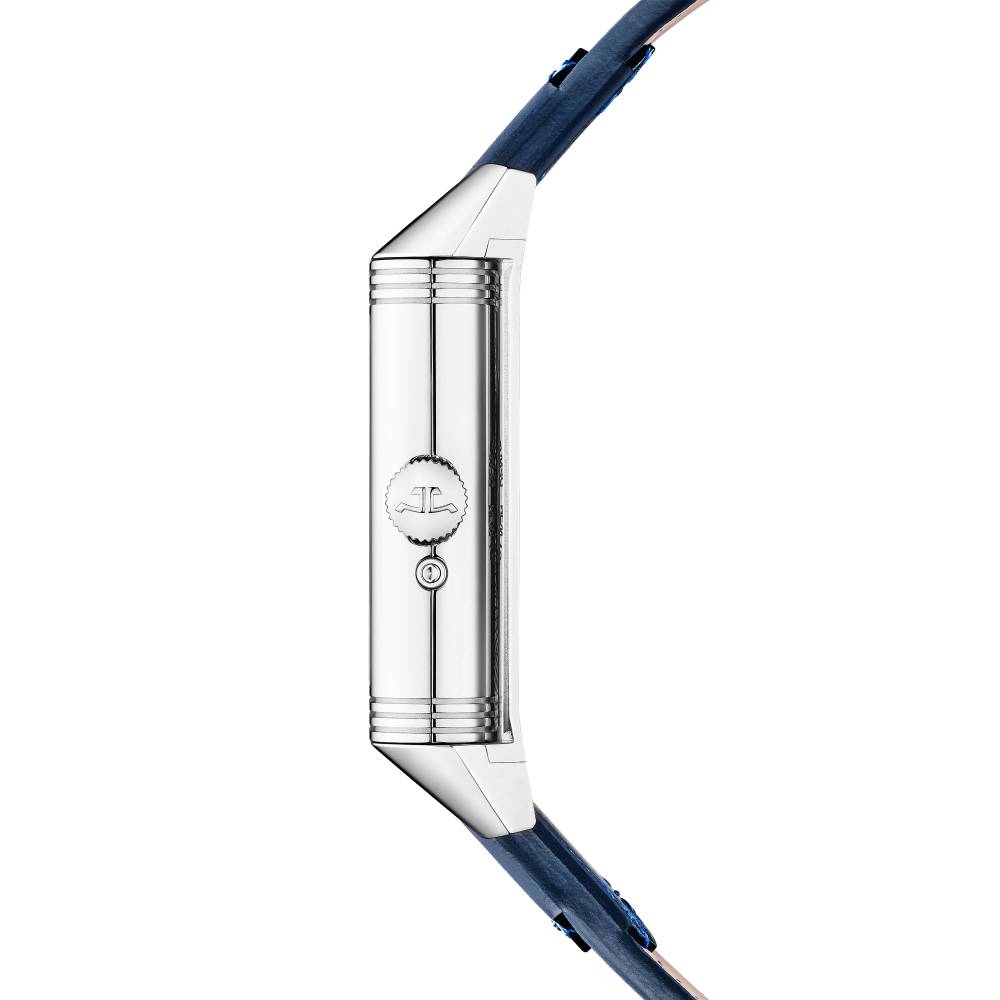2025 Model Jaeger-LeCoultre Reverso Tribute Geographic 45mm - Ref: Q714845J Blue Dial in Stainless Steel Case, Blue Calfskin Leather