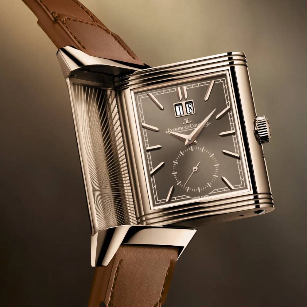 2025 Model Jaeger-LeCoultre Reverso Tribute Geographic 49mm - Ref: Q714256J Brown Dial in 18k Rose Gold Case, Light-Brown Leather
