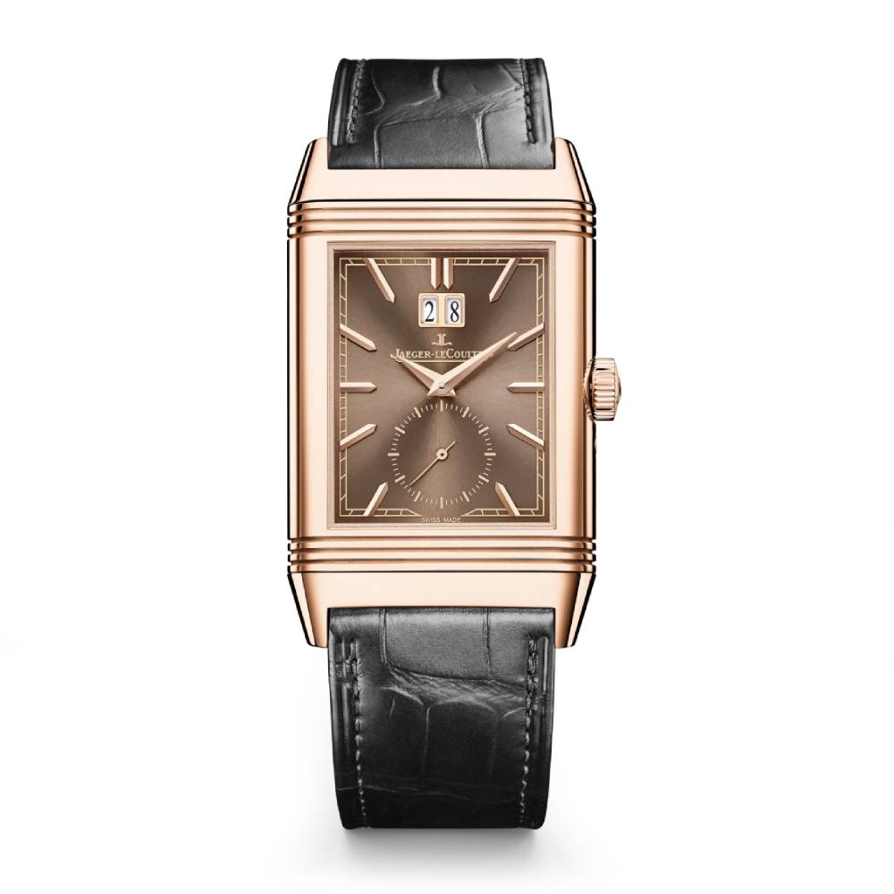 2025 Model Jaeger-LeCoultre Reverso Tribute Geographic 49mm - Ref: Q714256J Brown Dial in 18k Rose Gold Case, Light-Brown Leather