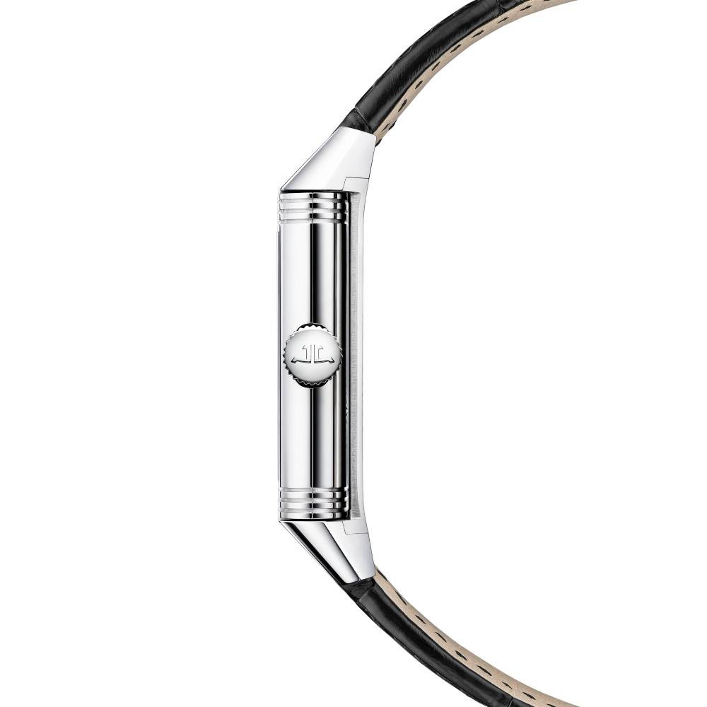 2025 Model Jaeger-LeCoultre Reverso Tribute Rustam Pursues Akvan 45mm - Ref: Q39334S4 Green Dial in 18k White Gold Case, Black Leather
