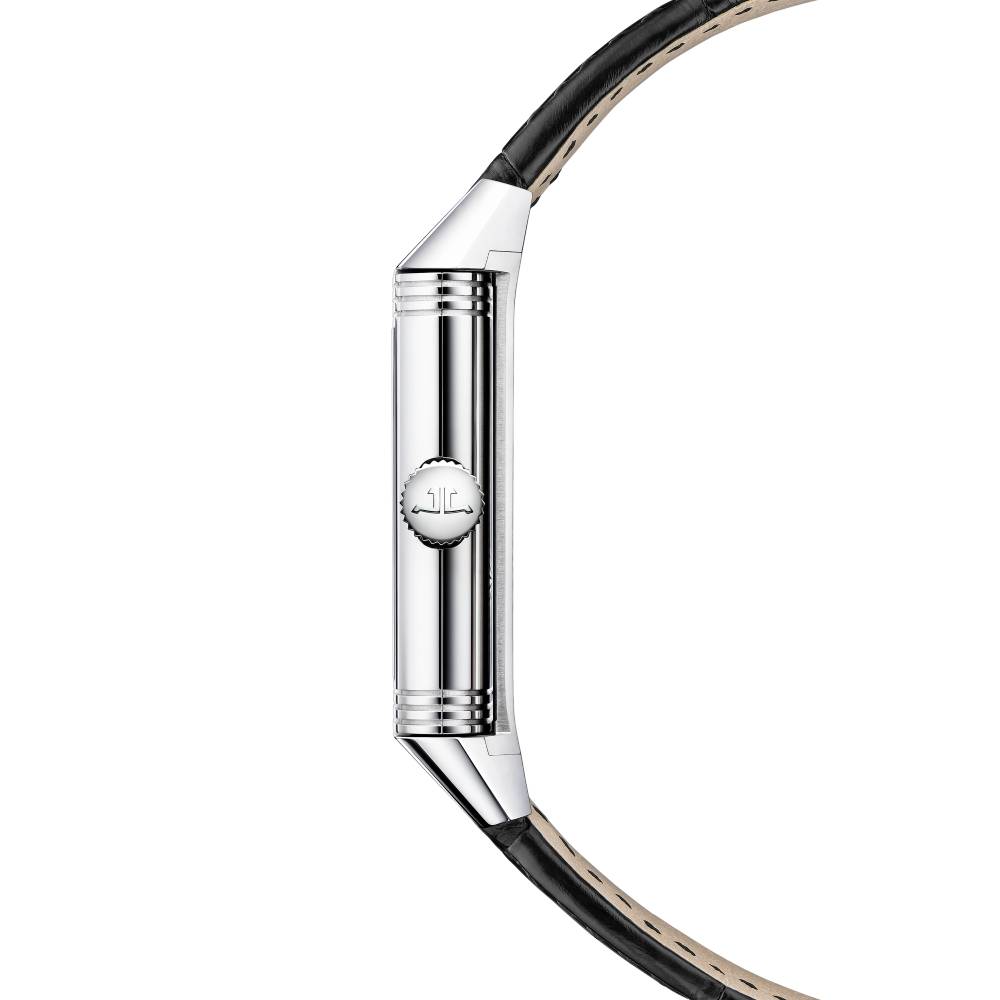 2025 Model Jaeger-LeCoultre Reverso Tribute Saam Comes To Alburz 45mm - Ref: Q39334S3 Green Dial in 18k White Gold Case, Black Leather