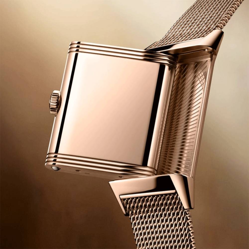 2025 Model Jaeger-LeCoultre Reverso Tribute Small Seconds 45mm - Ref: Q713216J Gold Dial in 18k Rose Gold Case