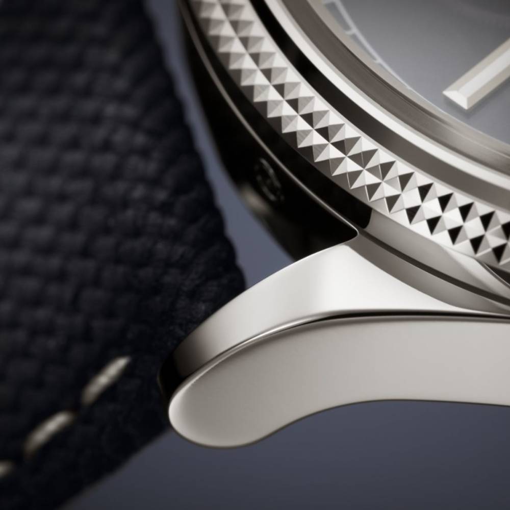 2025 Model Patek Philippe Grand Complications 39.5 mm Watch - Ref: 6159G-001 - Gray Dial in 18K White Gold Black Fabric Strap
