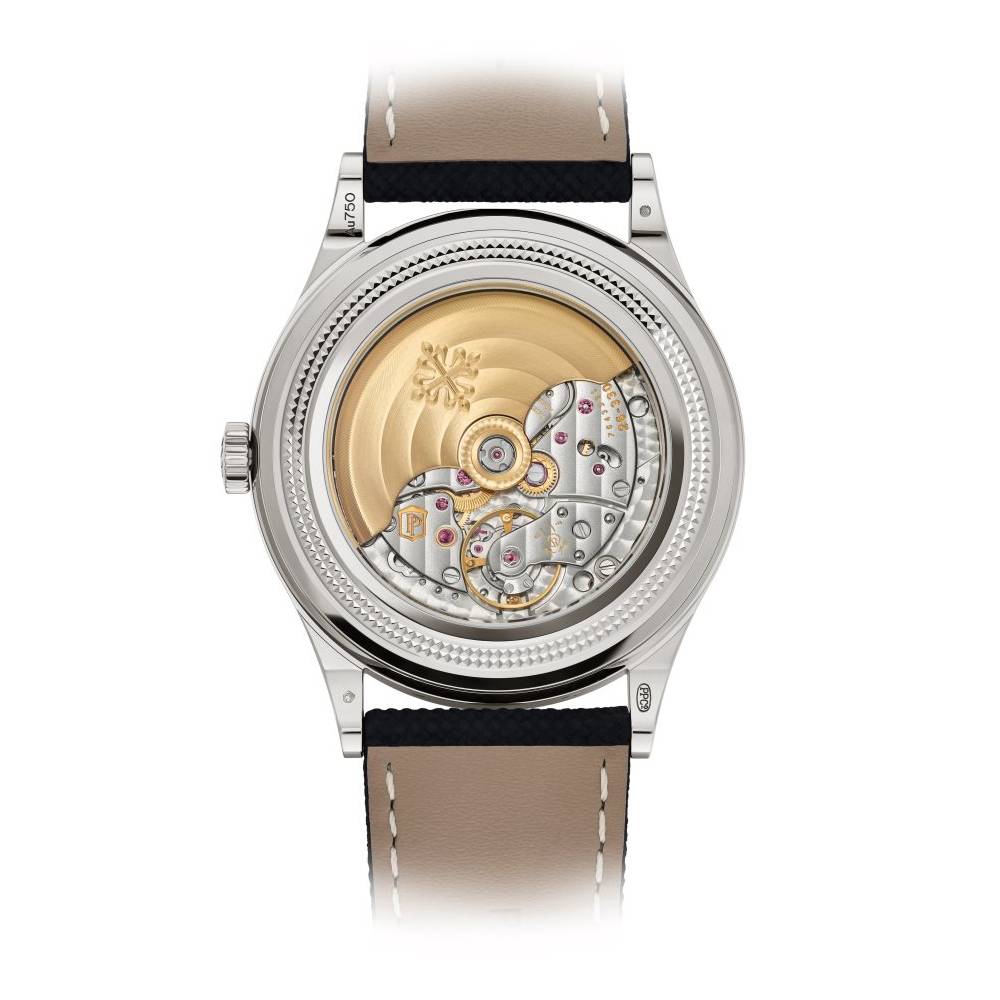 2025 Model Patek Philippe Grand Complications 39.5 mm Watch - Ref: 6159G-001 - Gray Dial in 18K White Gold Black Fabric Strap