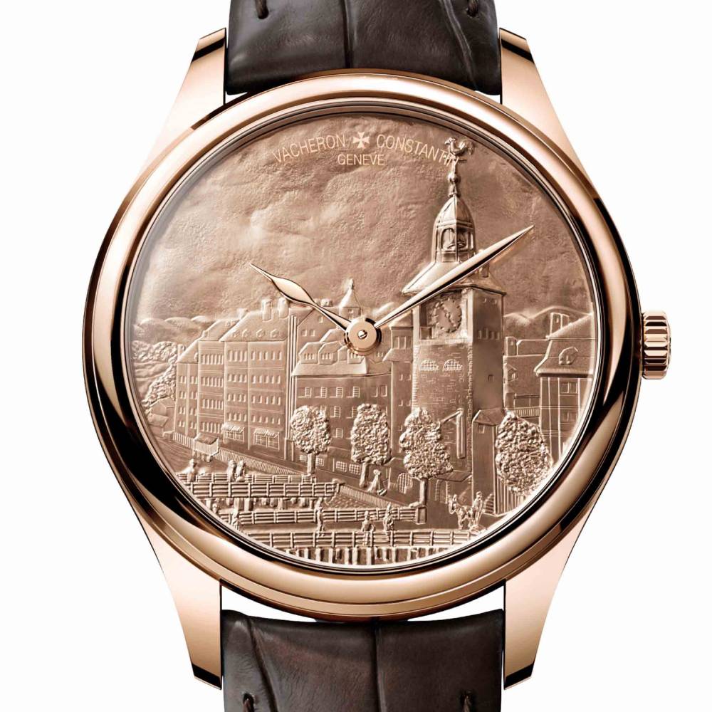 2025 Model Vacheron Constantin Les Cabinotiers Tribute To The Tour De L’île – Engraving 40mm - Ref: 2400C/000R-412C 18K Rose Gold Dial in 18K Rose Gold Case, Brown Leather