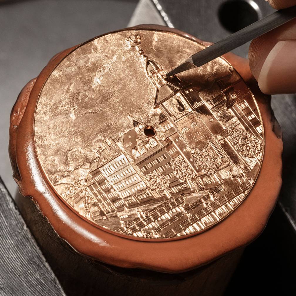 2025 Model Vacheron Constantin Les Cabinotiers Tribute To The Tour De L’île – Engraving 40mm - Ref: 2400C/000R-412C 18K Rose Gold Dial in 18K Rose Gold Case, Brown Leather