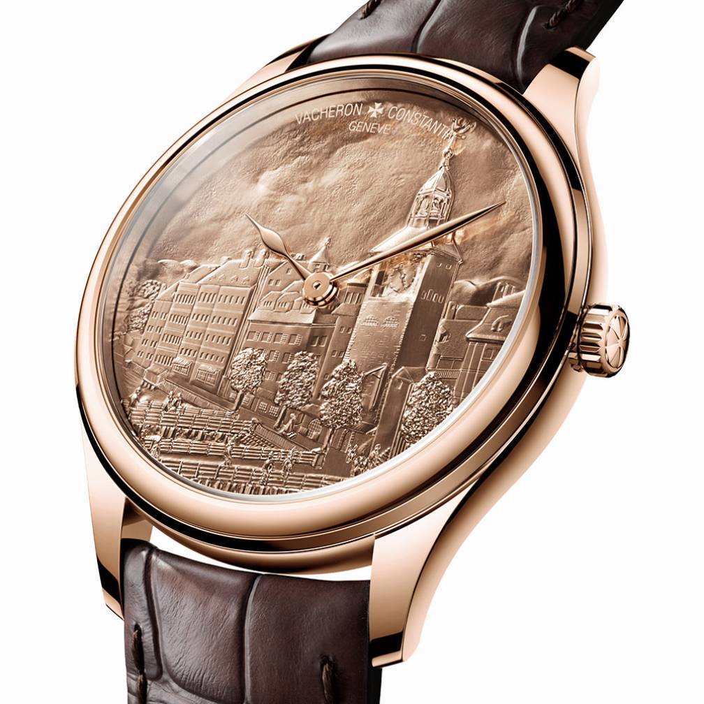 2025 Model Vacheron Constantin Les Cabinotiers Tribute To The Tour De L’île – Engraving 40mm - Ref: 2400C/000R-412C 18K Rose Gold Dial in 18K Rose Gold Case, Brown Leather