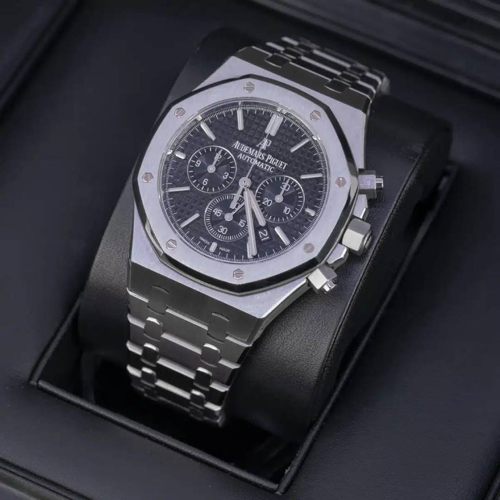 Audemars Piguet Royal Oak Chronograph 41 mm | Stainless steel Bracelet, Black Dial, Mens Watch, Ref. 26320ST.OO.1220ST.01