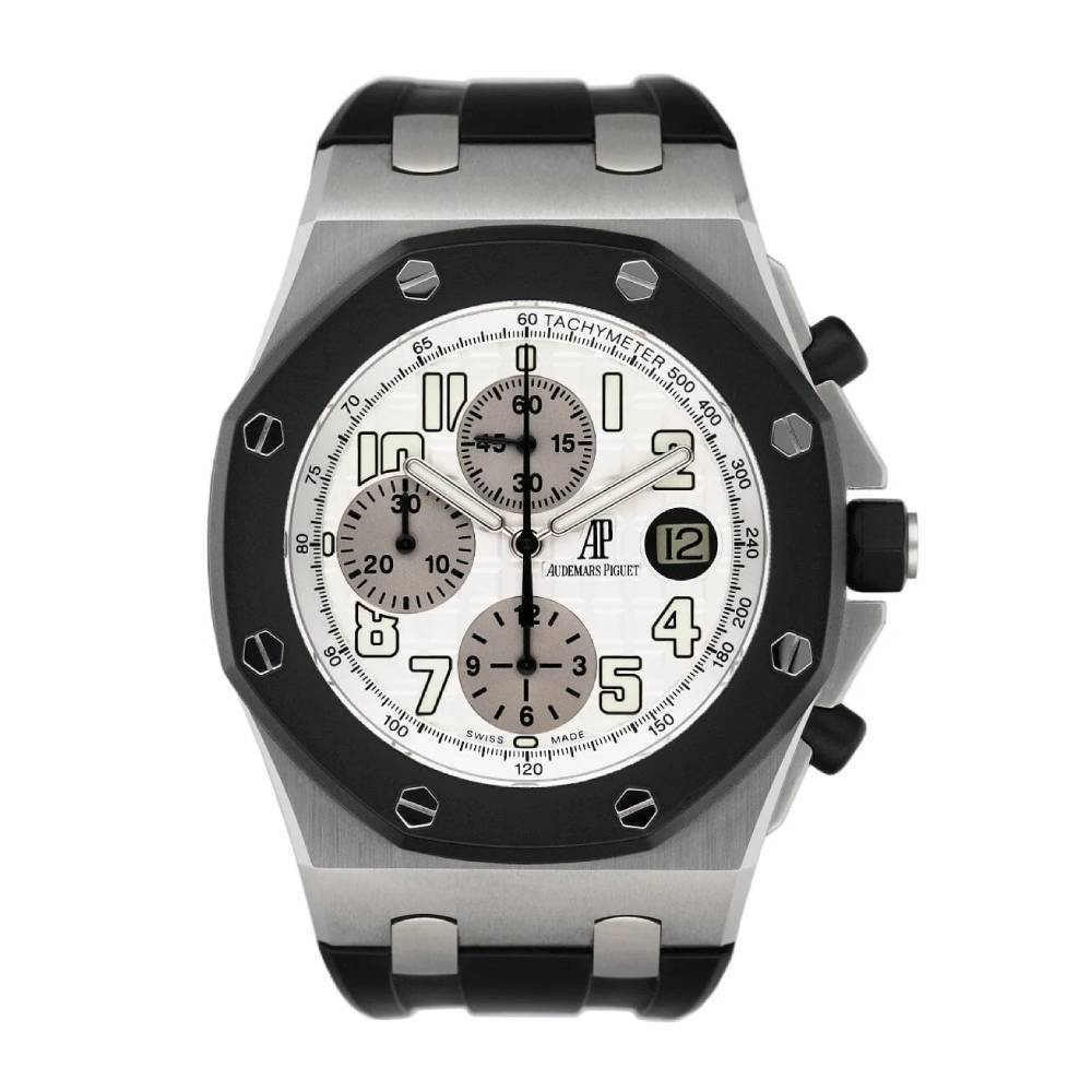 Audemars Piguet Royal Oak Rubberclad 42mm White Dial Watch Ref# 25940SK.OO.D002CA.02.A