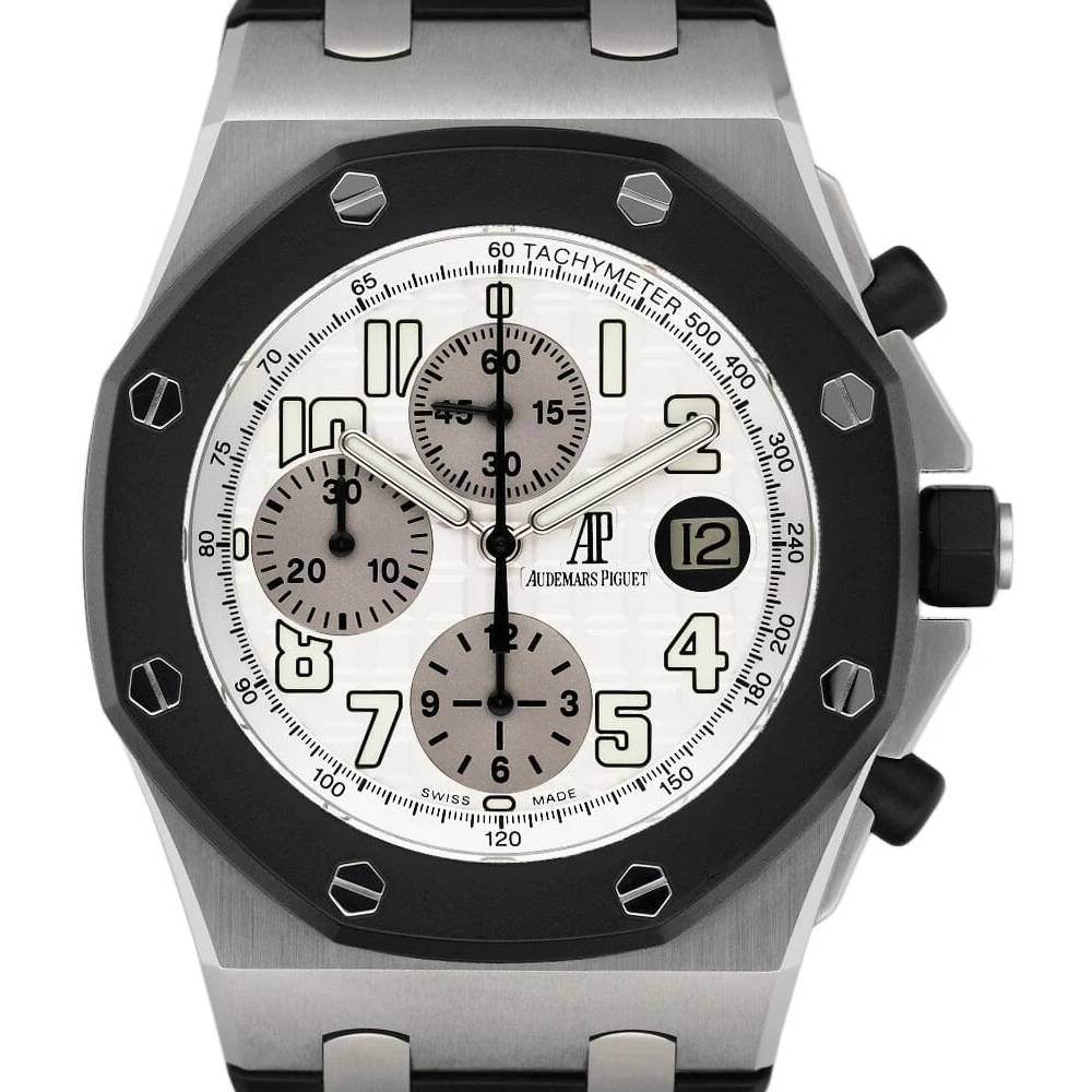 Audemars Piguet Royal Oak Rubberclad 42mm White Dial Watch Ref# 25940SK.OO.D002CA.02.A