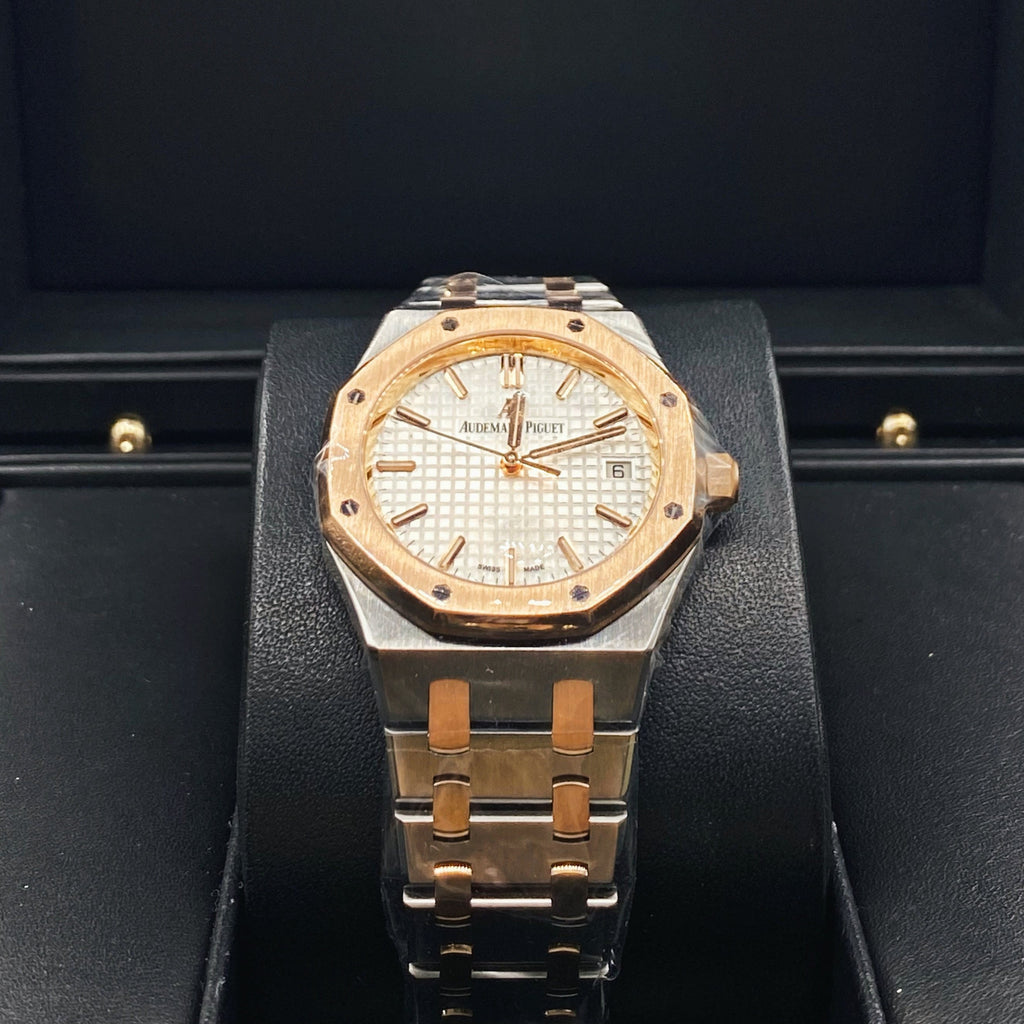 Audemars Piguet Royal Oak Selfwinding 34 mm | Stainless steel Bracelet | Silver-toned Dial | Mens Watch, Ref. 77350SR.OO.1261SR.01