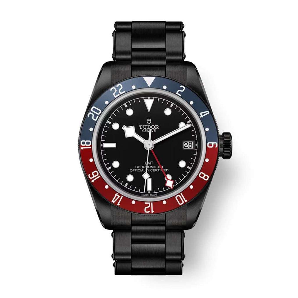 Black Tudor DLC-PVD Black Bay GMT 41mm | Black DLC-PVD Stainless Steel bracelet | black domed Dial | Men's Watch ref. M79830RB-0001-pvd