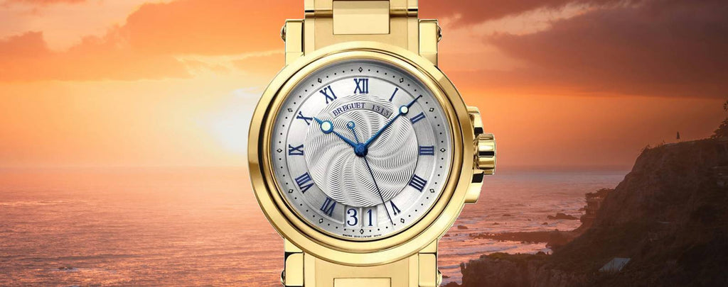 Breguet Marine Silver Dial 18kt Yellow Gold Men’s Watch 5827BA/12/AM0