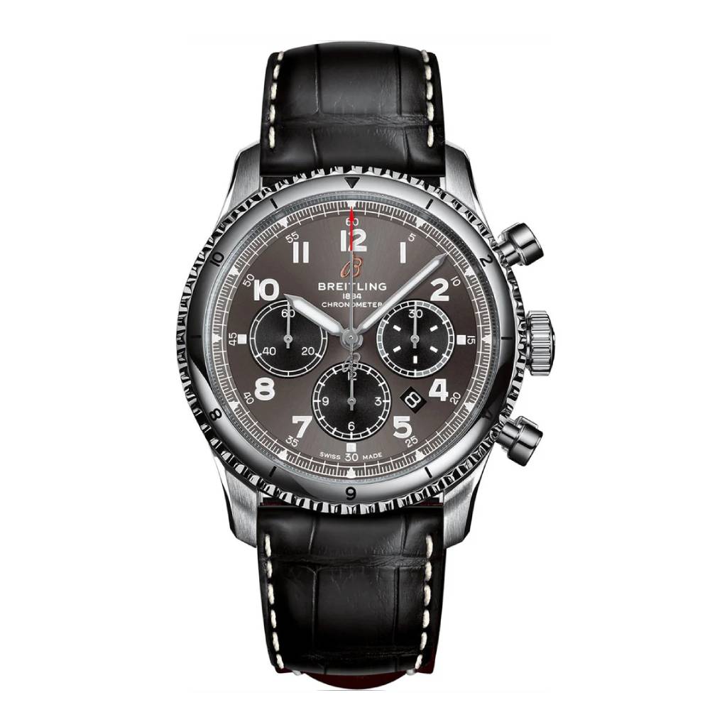 Breitling Aviator 8 B01 Chronograph 43, Stainless Steel, Anthracite dial, Watch AB0119131B1P1