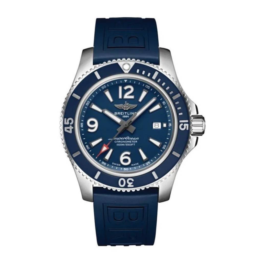 Breitling Men’s Superocean Automatic 44, Stainless Steel, Blue matt dial, Watch A17367D81C1S2