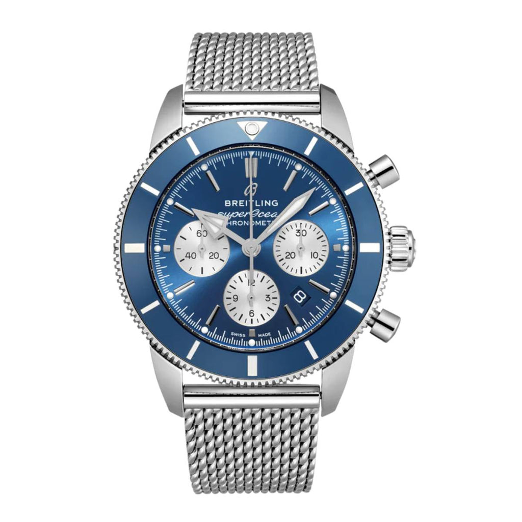 Breitling Superocean Heritage B01 Chronograph 44, Stainless Steel, 44mm, Blue dial, Watch AB0162161C1A1