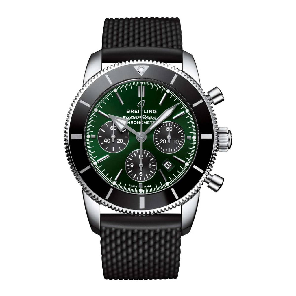 Breitling Superocean Heritage B01 Chronograph 44 Limited Edition, Stainless Steel, 44mm, Green dial, Watch AB01621A1L1S1