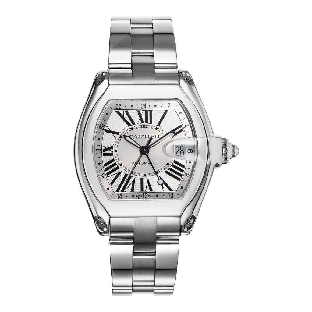 Cartier, Roadster 36.5mm | Stainless Steel Bracelet | Sunray Silver Dial | Men's Watch, Ref. # W62032X6