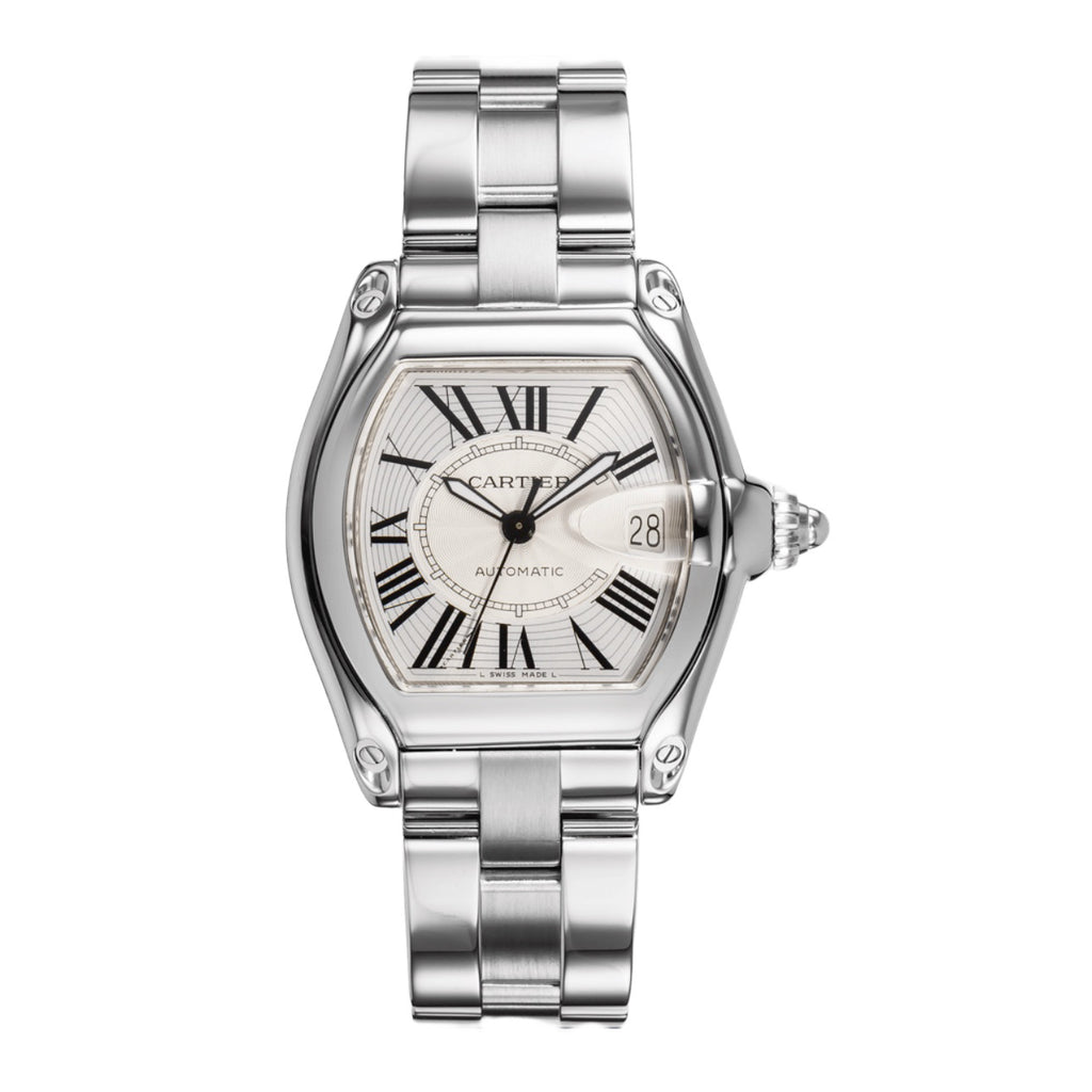 Cartier, Roadster 44.3mm | Stainless Steel Bracelet | Sunray Silver Dial | Men's Watch, Ref. # W62025V3