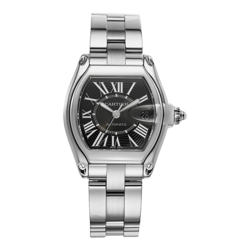 Cartier, Roadster 44.3mm | Stainless Steel Bracelet | Sunray Black Dial | Men's Watch, Ref. # W62041V3