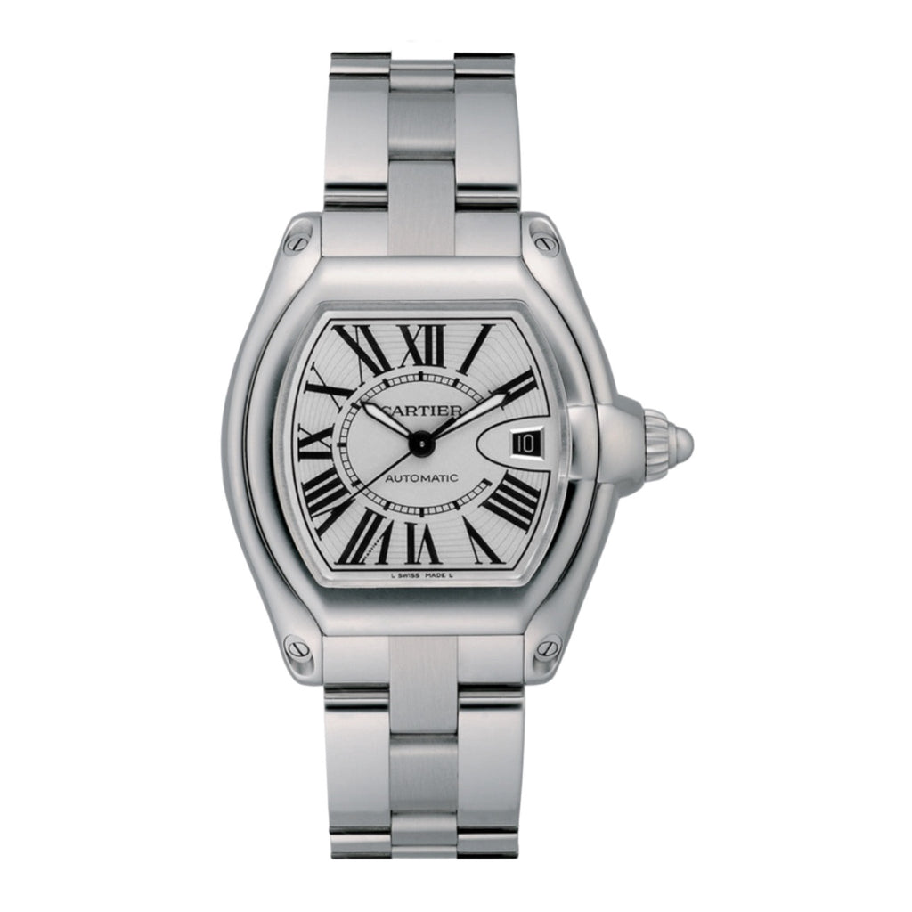 Cartier, Roadster 46mm | Stainless Steel Bracelet | Silver Dial | Men's Watch, Ref. # W6206017