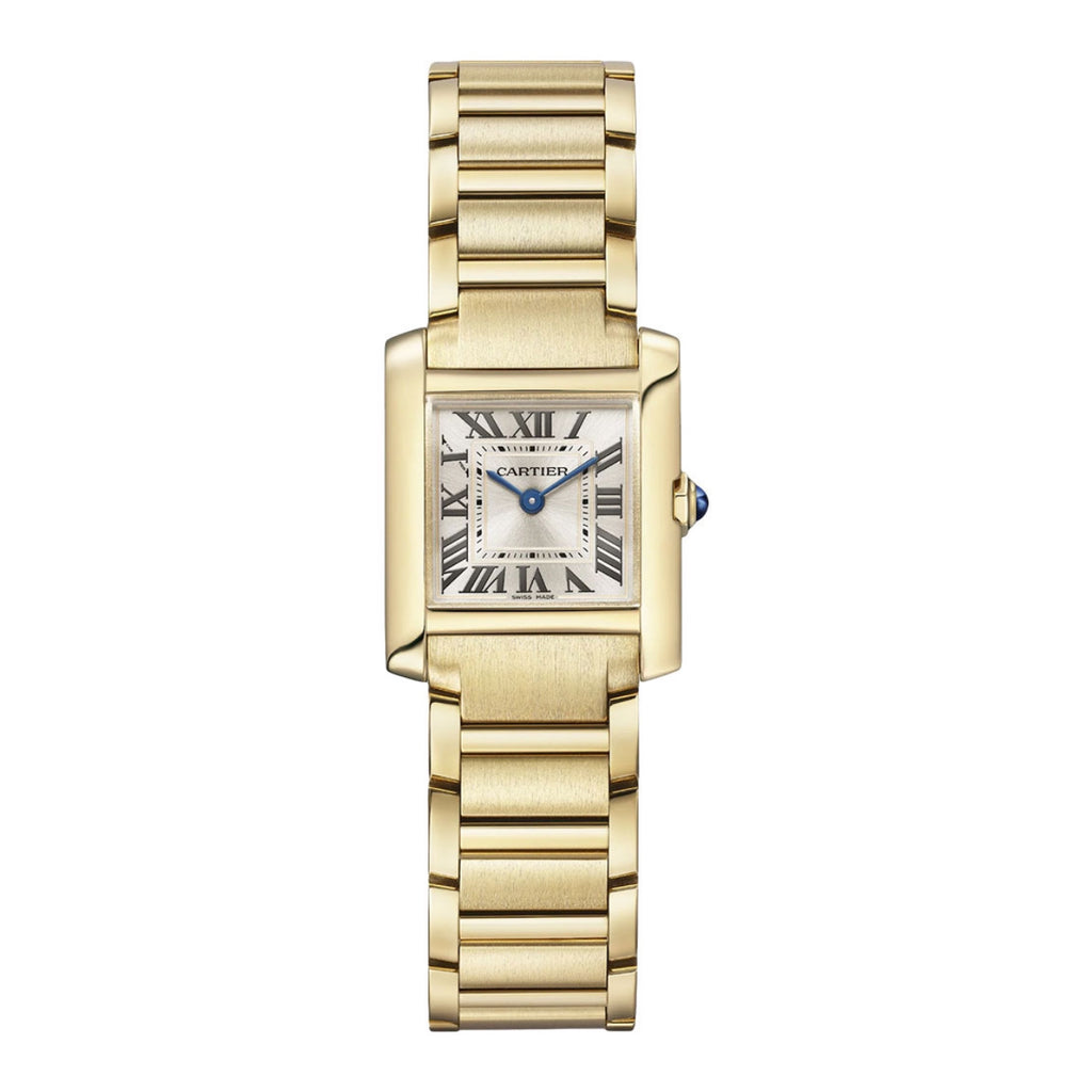 Cartier, Tank Francaise 25.7mm | yellow gold Bracelet | golden sunray Dial yellow gold Bezel | Ladies Watch, Ref. # WGTA0114