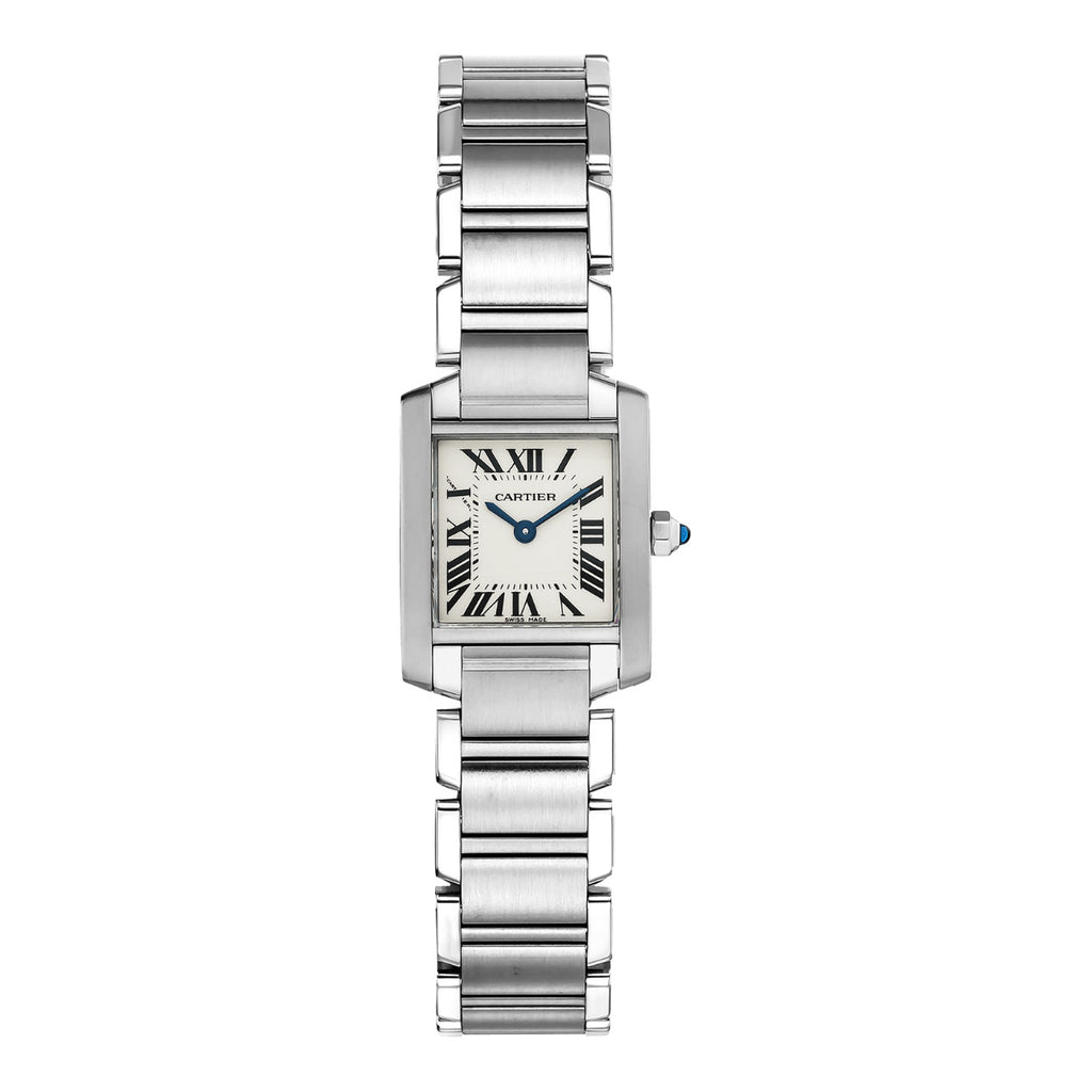 Cartier, Tank Francaise 25mm | Stainless Steel Bracelet | silver Dial Stainless Steel Bezel | Ladies Watch, Ref. # W51008Q3