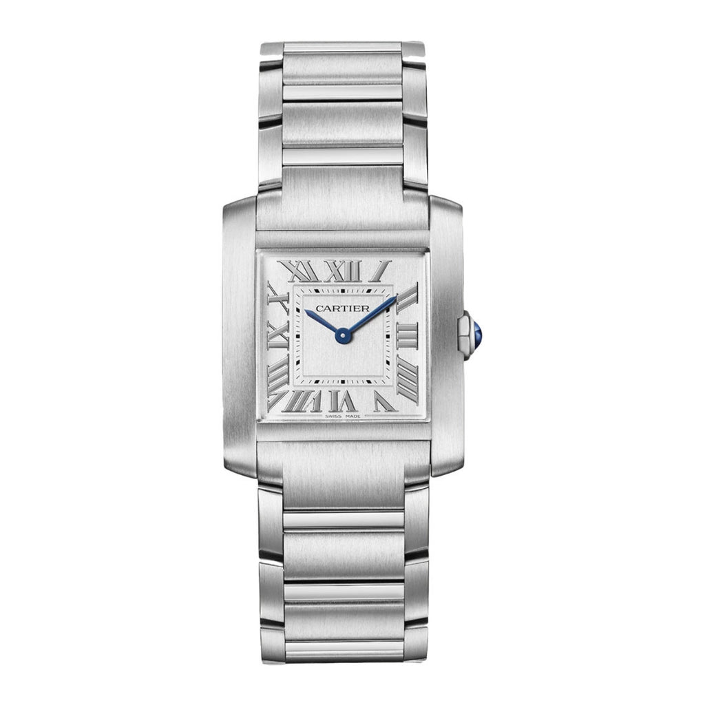 Cartier, Tank Francaise 32mm | steel Bracelet | Silver Dial steel Bezel | Men's Watch, Ref. # WSTA0074