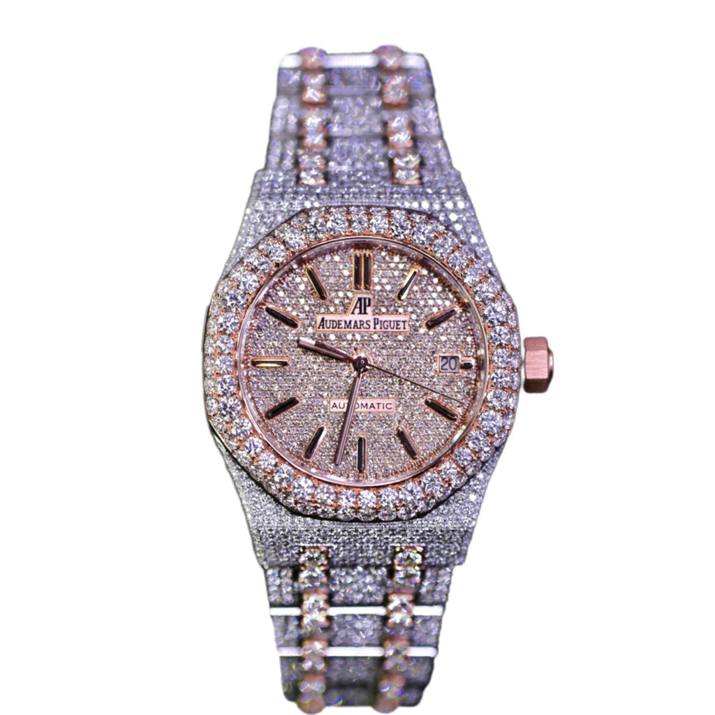 Audemars Piguet Royal Oak 37mm Custom Diamond Watch 15450SR