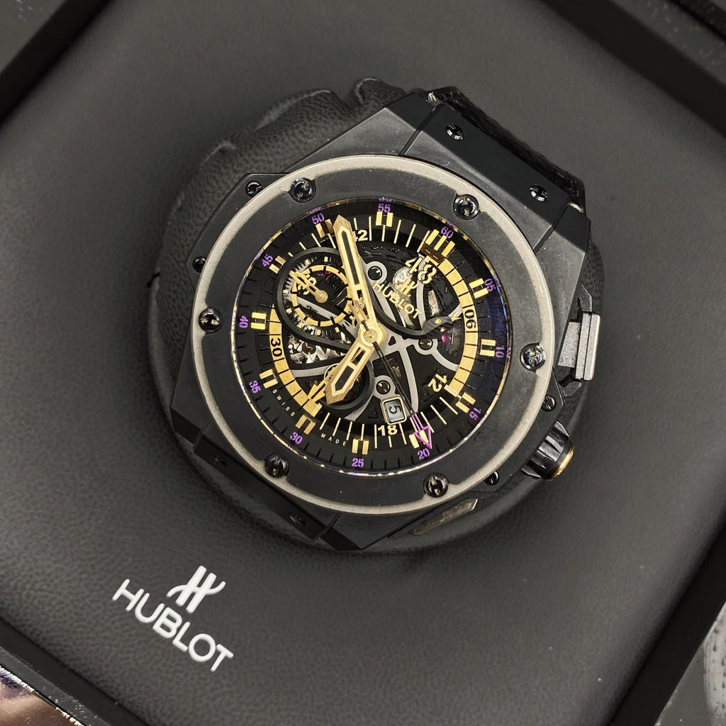 Hublot, Big Bang Black Mamba Kobe Bryant King Power 48, Ceramic, Titanium, Skeletonized Dial 748.CI.1119.PR.KOB13