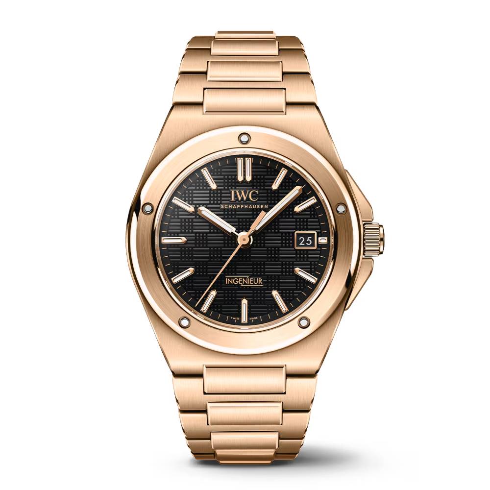 IWC Ingenieur Automatic 40mm - Ref: IW328702 Black Dial in 18K Rose Gold Case