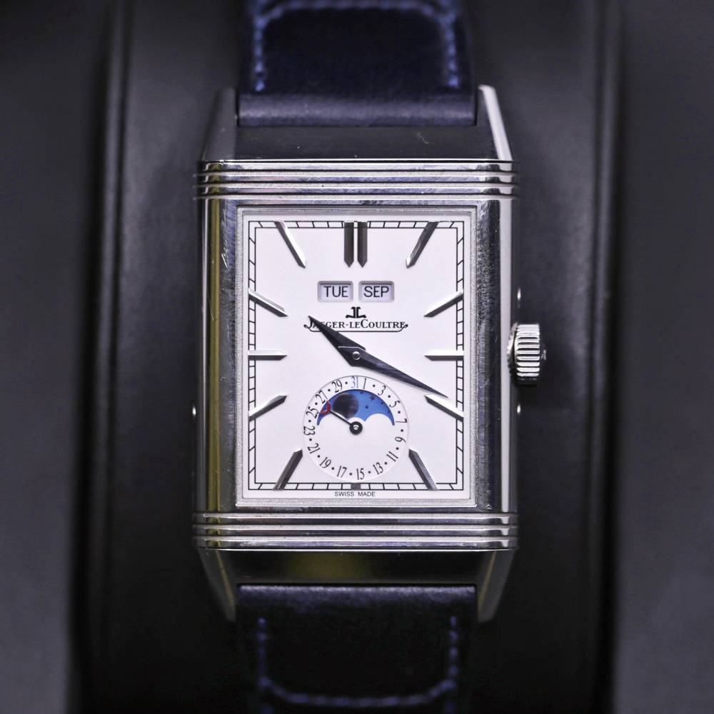 Jaeger-LeCoultre Tribute Silver Dial Leather Strap Q3918420 Watch