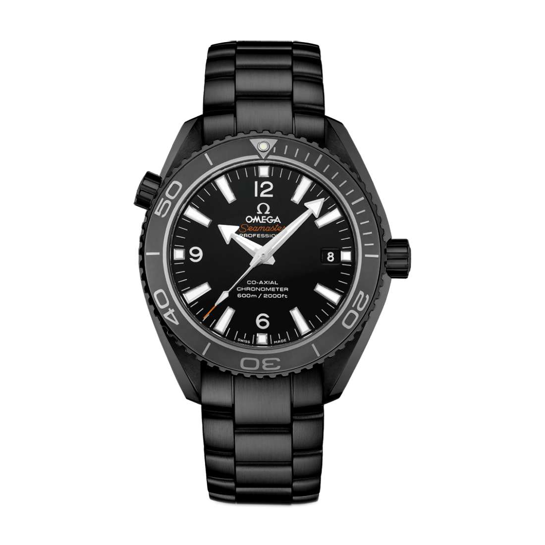 Black Omega DLC PVD Seamaster Planet Ocean 42mm Black DLC PVD Stainl