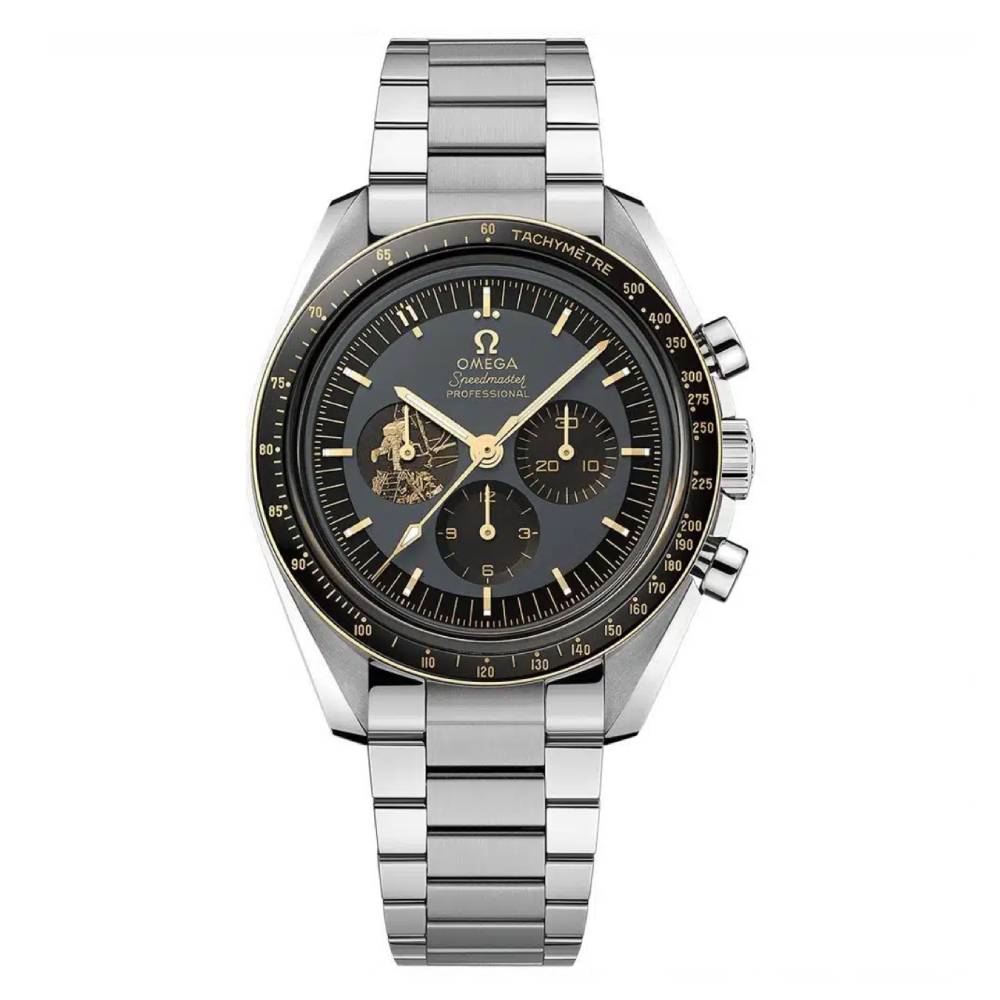 Omega Speedmaster Professional Moonwatch Watch Apollo 11 50th Anniversary 42mm Watch - Ref: 310.20.42.50.01.001 - Grey Dial, Stainless Steel Bracelet