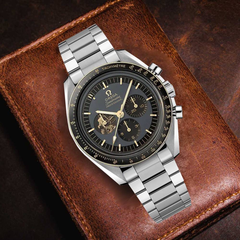 Omega Speedmaster Professional Moonwatch Watch Apollo 11 50th Anniversary 42mm Watch - Ref: 310.20.42.50.01.001 - Grey Dial, Stainless Steel Bracelet