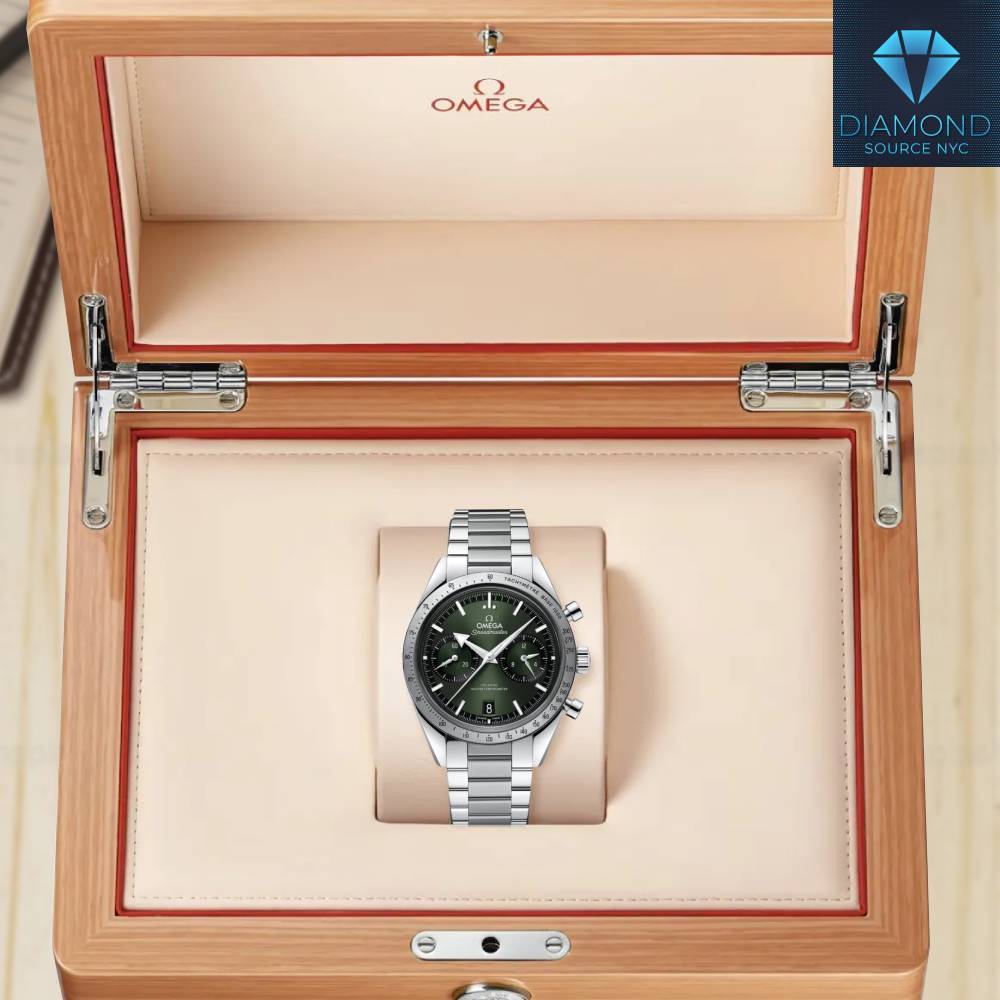 Omega Speedmaster ’57 40.5mm Watch - Ref: 332.10.41.51.10.001 - Green Dial, Stainless Steel Bracelet