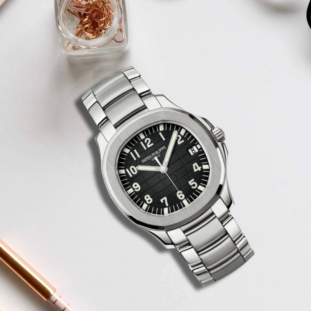 Patek Philippe Aquanaut 40.8mm Watch - Ref: 5167/1A-001 - Black Dial, Stainless Steel Case Stainless Steel Bracelet