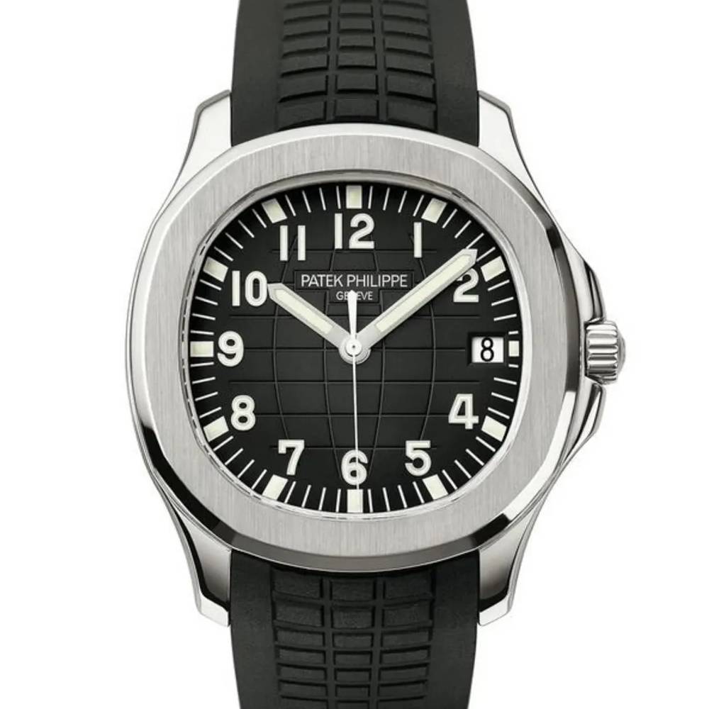 Patek Philippe Aquanaut 40.8mm Watch - Ref: 5167A-001 - Black Dial, Stainless Steel Case Black “Tropical“ composite Strap