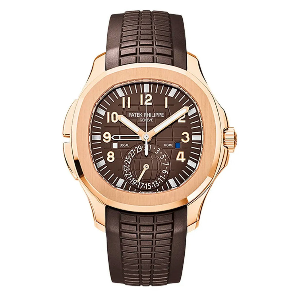 Patek Philippe Aquanaut Travel Time Men's Watch 5164R-001 in 18k Rose Gold