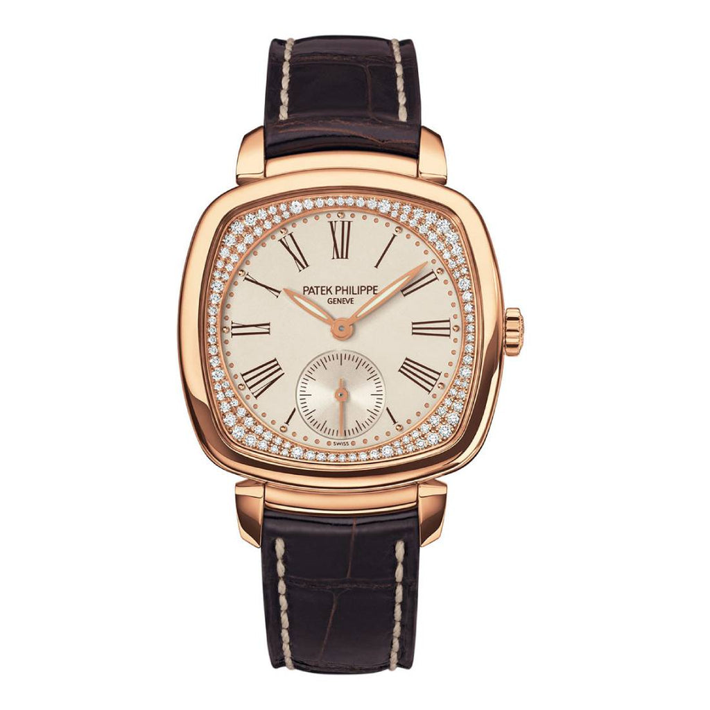 Patek Philippe Gondolo 18k Rose Gold 7041R-001 with Silvery Grained dial Watch