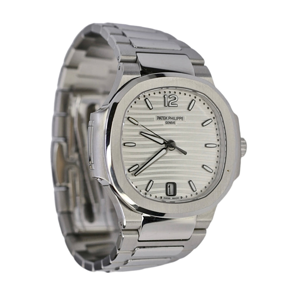 Patek Philippe Nautilus 35.2 mm | Stainless Steel Bracelet | Silvery opaline and smoke gray dial | Ladies Watch 7118/1A-010