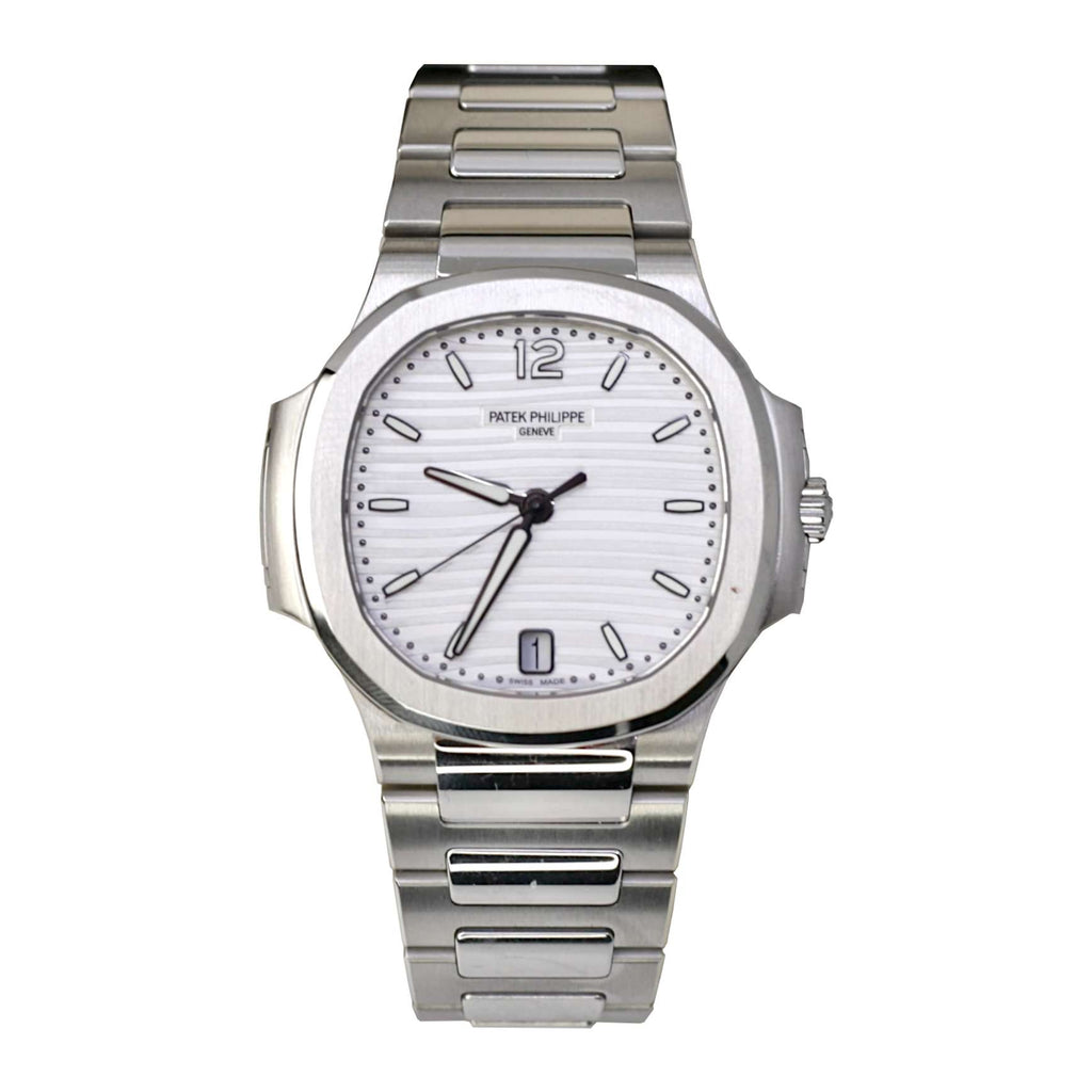 Patek Philippe Nautilus 35.2 mm | Stainless Steel Bracelet | Silvery opaline and smoke gray dial | Ladies Watch 7118/1A-010