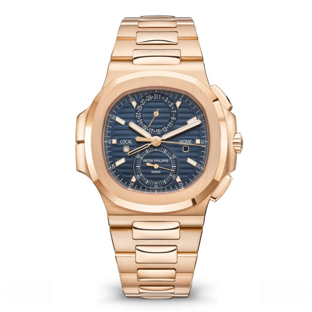 Patek Philippe Nautilus 40.5 mm | 18k Rose gold bracelet | Sunburst blue dial | 18k Rose gold Case Men's Watch 5990-1R-001